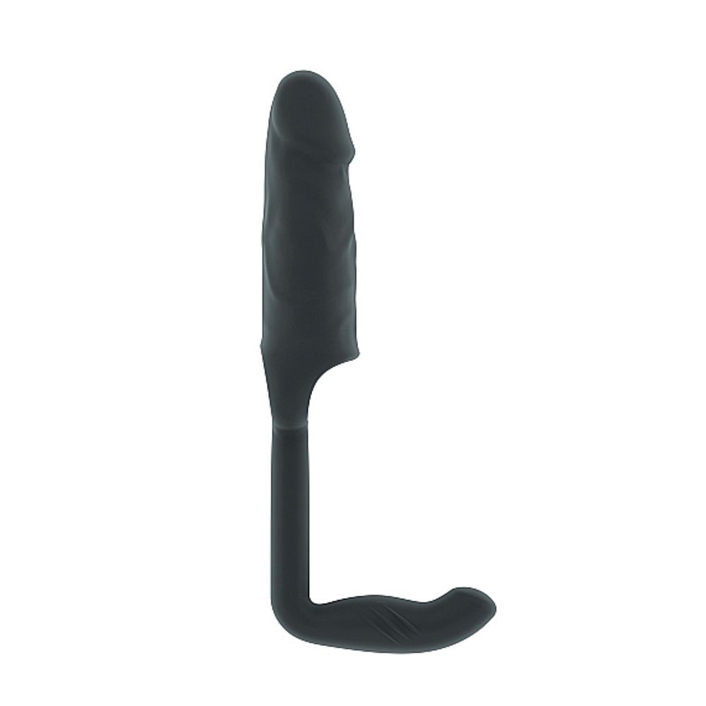 SON038GRY N.38 – STRETCHY PENIS EXTENSION AND PLUG – GREY