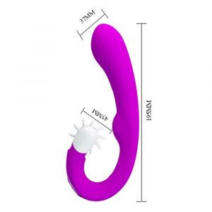 6042 PRETTY LOVE MAGIC TONGUE VIBRATORE DI DESIGN 100% SILICONE COLORE FUXIA