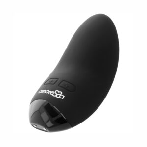 D-221126 AMORESSA BLOSSOM BLACK VIBRATORE COMPATTO ERGONOMICO IN SILICONE